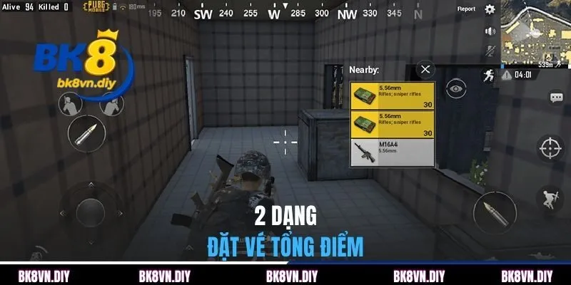 2 dạng đặt vé tổng điểm